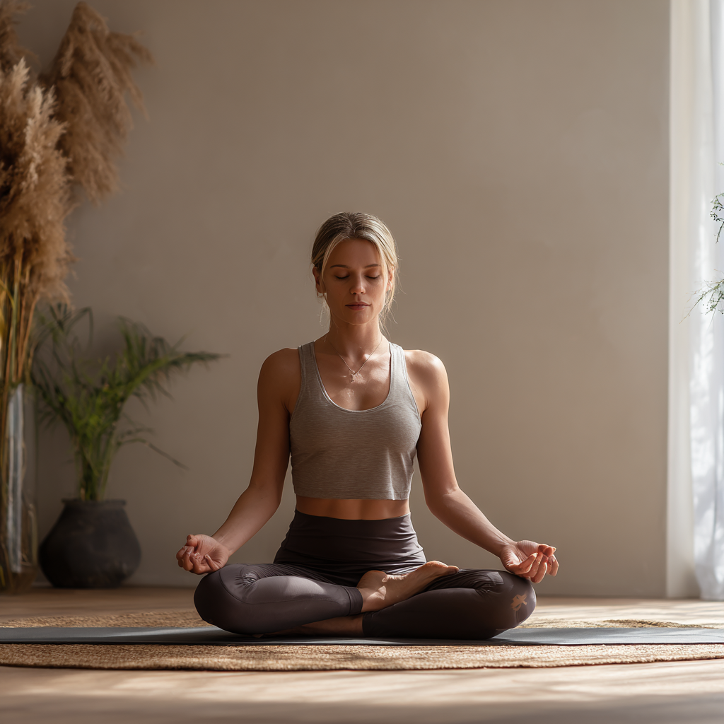 Tapasztalt jóga oktató vezetése